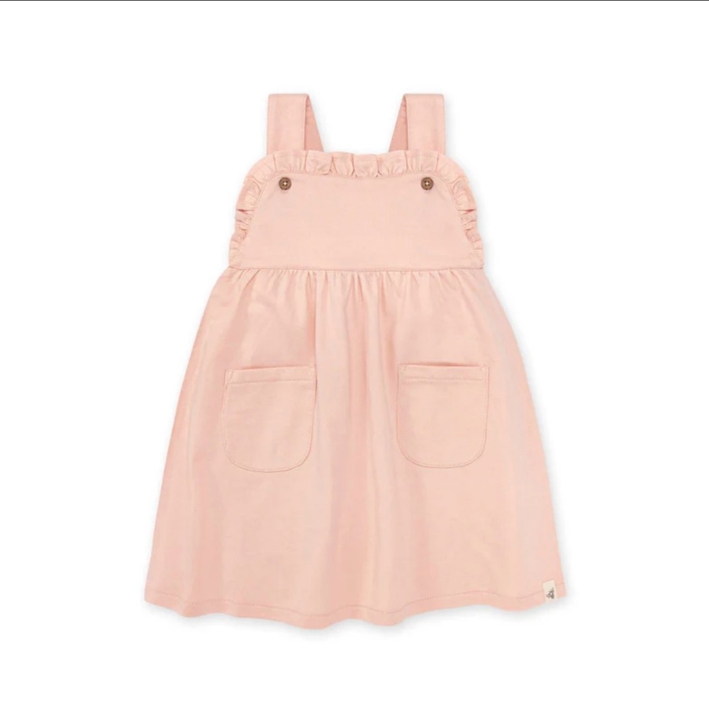 French Terry Dress Burts Bees Organic - Baby - Pink Sand 4 t